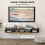 140 cm Floating TV Stand with Storage - Charcoal Grey 7