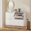 Elegant Four-Drawer Shoe Cabinet - White 3