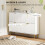 Elegant Four-Drawer Shoe Cabinet - White 6