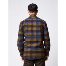 JACK PYKE Bleasdale Flannel Shirt for Men Navy Russet X-Large