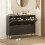 Elegant Four-Drawer Shoe Cabinet - Black 3
