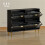 Elegant Four-Drawer Shoe Cabinet - Black 5