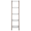 Beliani 5 Tier Shelving Unit MOBILE DUO 166 cm Brown/ White 7