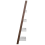 Beliani 5 Tier Shelving Unit MOBILE DUO 166 cm Brown/ White 8