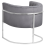 Beliani Armchair LARVIK Velvet Grey 5