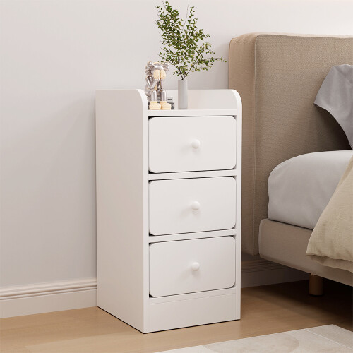 Living And Home Modern 3-Drawer Bedside Table