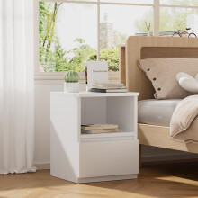 Wooden Nightstand Bedside Table with Drawer