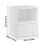Living And Home Wooden Nightstand Bedside Table with Drawer 5