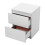 Living And Home Wooden Nightstand Bedside Table with 2 Drawers 5