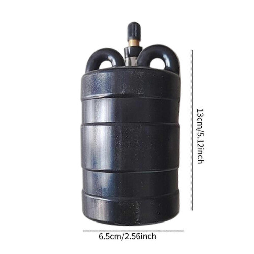 (DN 75mm, Black) Inflatable Pipe Plug Easy to Use Balloon Plug Manual Pipe Pressure Test Plug DN 50mm 1