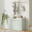 Elegant Eight Shoe Bench, with Top Seat - Green 4