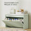 Elegant Eight Shoe Bench, with Top Seat - Green 7