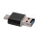 5X Card Reader Aluminum USB Type C OTG Micro-/TF External Memory Card Reader Adapter for Mobile Phone Computer(Black) 3