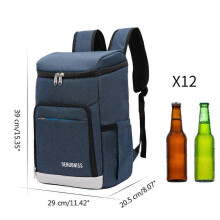 (A422 black and white) Insulated Cooler Backpack Cooler Bags Cooler Pack Waterproof Thermal Lunch Backpack for Travel Hiking Camping Picnic