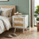 Living And Home Set of 2 Dual-Drawer Bedside Tables Nightstands, White 2