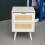 Living And Home Set of 2 Dual-Drawer Bedside Tables Nightstands, White 3