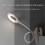 (Pink) Led Clip-on Reading Lamp Dimmable Eye Protection Table Lamp-hy 3