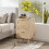 Living And Home Three-Drawer Bedside Table Nightstand 2