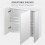 Wall Mounted Mirror Cabinet - White 8