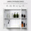 Wall Mounted Mirror Cabinet - White 7