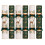 6 Large Deluxe Christmas Crackers Green Deer Design 1