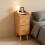 Living And Home Modern MDF Bedside Table with 2 Drawers 2