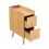 Living And Home Modern MDF Bedside Table with 2 Drawers 4