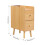 Living And Home Modern MDF Bedside Table with 2 Drawers 6