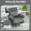 Homcom HOMCOM Single Sofa Bed, 3-in-1 Convertible Folding Chair Bed, Dark Grey 5