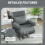 Homcom HOMCOM Single Sofa Bed, 3-in-1 Convertible Folding Chair Bed, Dark Grey 6