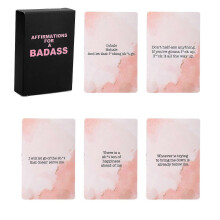 Affirmations for A Badass Cards for Women  Daily Motivational Quotes for Self-Empowerment & Personal Growth | Inspirational Gift Set