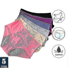(L) Size L-7xl Leak Proof Menstrual Panties Physiological Pants Women Underwear Period Cotton Waterproof Briefs