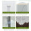 4.5x2x2m Polytunnel Greenhouse with Mesh Windows 4