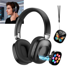 MPOW Wireless Bluetooth 6.0 Over Ear Headphones Speaker Touch Screen Earphones