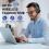 Mpow MPOW Bluetooth 5.3 Headset Wireless Headphones Mic for Trucker Office PC Calling 4