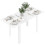 Extending Six-Person High Gloss Dining Table - White 1