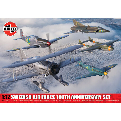 Airfix Airfix A40004 Swedish Air Force 100th Anniversary Set 1:72 Model Kit