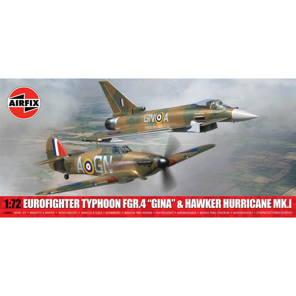 Airfix Eurofighter Typhoon FGR.4 Gina & Hawker Hurricane Mk.I 1:72 Kit - Image 13