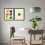 IKEA FISKBO Frame with Poster 40x50 cm-2 pack 2