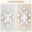 Extending Six-Person High Gloss Dining Table - White 6