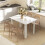 Extending Six-Person High Gloss Dining Table - White 4