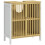Bamboo-Blend Retro Cut-Out Under Sink Cabinet 1