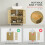 Bamboo-Blend Retro Cut-Out Under Sink Cabinet 6