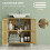Bamboo-Blend Retro Cut-Out Under Sink Cabinet 7