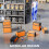 3-in-1 Stackable Rolling Tool Box - Orange 6