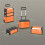 3-in-1 Stackable Rolling Tool Box - Orange 5
