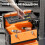 3-in-1 Stackable Rolling Tool Box - Orange 7