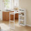 SoBuy Foldable Kitchen Island with Breakfast Bar 16