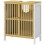 Bamboo-Blend Retro Cut-Out Under Sink Cabinet 2