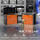 4 Drawers Large Toolbox - Orange 7